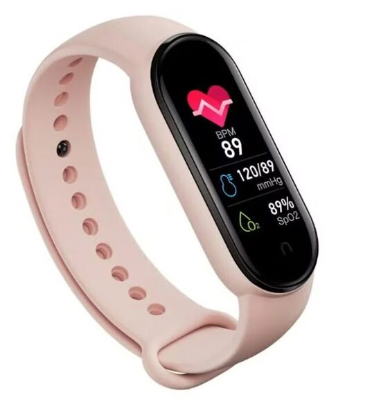 Išmanioji apyrankė- laikrodis, rožinis